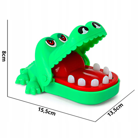 GRA KROKODYL KAJMAN CHORY ZĄBEK U DENTYSTY DUŻY RODZINNA ZABAWKA DLA DZIECI
