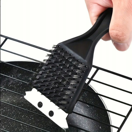 SZCZOTKA METALOWA SKROBAK DO CZYSZCZENIA CZYŚCIK GRILLA RUSZTU 2w1 MOCNA