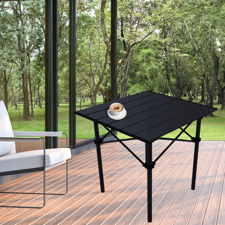 ZESTAW STOLIK TURYSTYCZNY SKŁADANY Stół Ogrodowy Balkonowy Taras 2 Krzesła