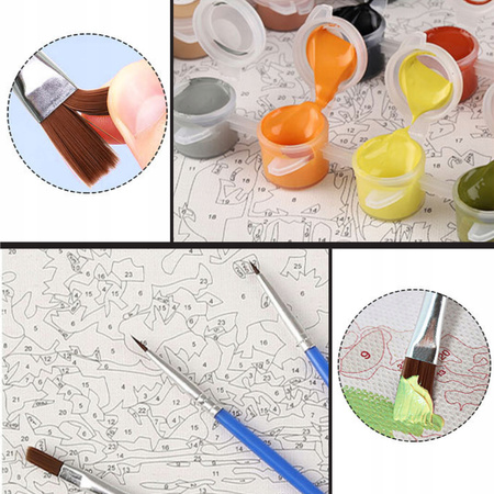 MALOWANIE PO NUMERACH Z RAMĄ Obrazy Do Malowania Zestaw OBRAZ 40X50 Prezent