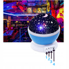 LAMPKA NOCNA PROJEKTOR NIEBA GWIAZD LAMPA OBROTOWA RZUTNIK DLA DZIECI LED
