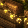 GIRLANDA SOLARNA OGRODOWA ŚWIETLNA 5M 20LED ŻARÓWEK NA BALKON ŁAŃCUCH KULKI
