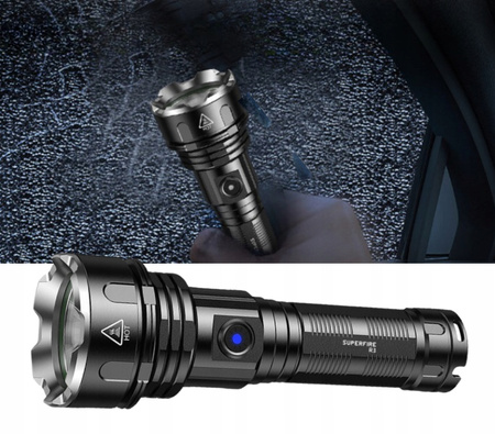 MOCNA LATARKA TAKTYCZNA LED XHP90 ZOOM WOJSKOWA CREE AKUMULATOROWA SZPERACZ