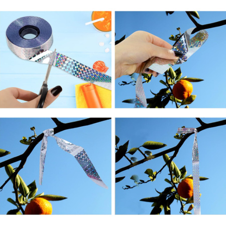 Odstraszacz Ptaków Taśma Odstraszająca Ptaki Na Gołębie Kruki 2x50m 100m