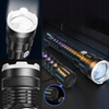 MOCNA LATARKA TAKTYCZNA LED XHP90 ZOOM SZPERACZ AKUMULATOROWA USB PREZENT
