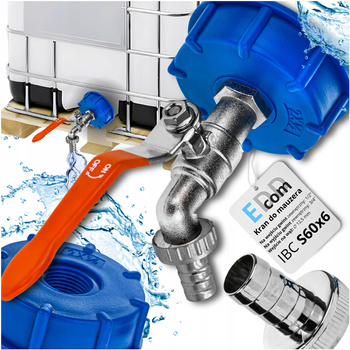 KRAN DO MAUZERA ZAWÓR DO MAUZERA 1000L NA WĄŻ 1/2'' ZAWÓR CZERPALNY NYPEL