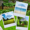 DUŻY PARASOL PLAŻOWY BALKONOWY OGRODOWY SKŁADANY BALKON TARAS PLAŻĘ 180CM