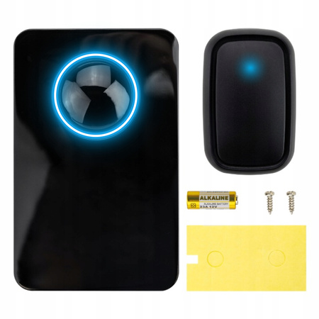 DZWONEK BEZPRZEWODOWY WODOODPORNY DO DRZWI 300M IP44 ZEWNĘTRZNY DO FURTKI