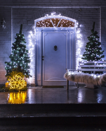 LAMPKI CHOINKOWE 300 LED ZEWNĘTRZNE STAŁE FLASH BIAŁE GRUBY KABEL KURTYNA