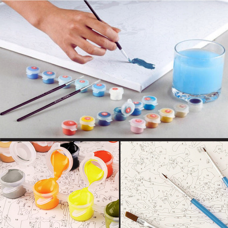 MALOWANIE PO NUMERACH Z RAMĄ Obrazy Do Malowania Zestaw OBRAZ 40X50 Prezent