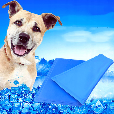 MATA CHŁODZĄCA DLA PSA I KOTA DUŻA LEGOWISKO XXXL WODOODPORNA 90x50cm