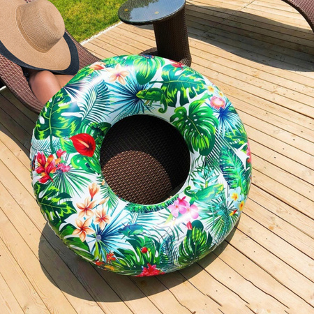KOŁO DMUCHANE DO PŁYWANIA KÓŁKO DUŻE DO WODY BASENU PLAŻOWE XXXL 130CM