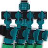 ROZDZIELACZ OGRODOWY DO WODY 4-DROŻNY Z ZAWORAMI NA WĄŻ SZYBKOZŁĄCZKA 3/4"
