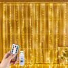 KURTYNA ŚWIETLNA 300 LED 3x3m SOPLE LAMPKI GIRLANDA PILOT DRUCIKI BIAŁE