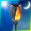 Lampa SOLARNA POCHODNIA LED Lampy Ogrodowe Solarne Ogrodu Wbijana Płomień