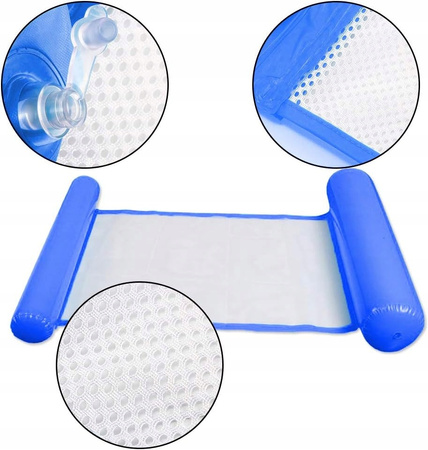 HAMAK MATERAC DMUCHANY WODNY FOTEL DO WODY PŁYWANIA LEŻAK NA BASEN WODĘ