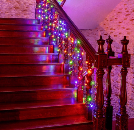 LAMPKI CHOINKOWE 1000 LED ZEWNĘTRZNE STAŁE FLASH GRUBY KABEL KURTYNA MULTI