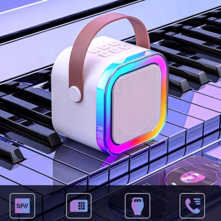 BEZPRZEWODOWY ZESTAW DO KARAOKE BLUETOOTH + GŁOŚNIK 2x MIKROFON DLA DZIECI