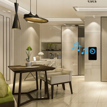 DZWONEK BEZPRZEWODOWY WODOODPORNY DO DRZWI 300M IP44 ZEWNĘTRZNY DO FURTKI