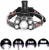 MOCNA LATARKA CZOŁOWA 5x LED CREE XM-L T6 LAMPKA CZOŁÓWKA NA GŁOWĘ 2x AKU