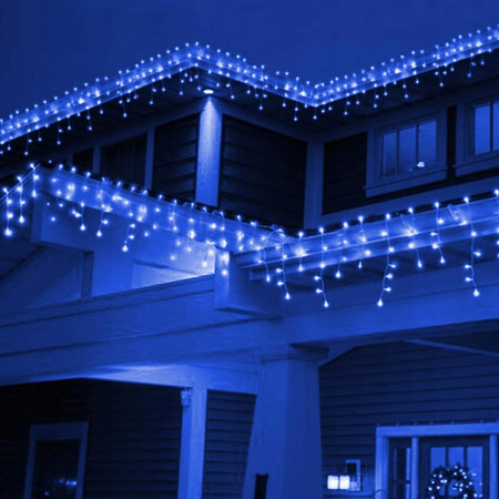 SOPLE 300 LED LAMPKI ZEWNĘTRZNE IP44 STAŁE + FLASH KURTYNA GIRLANDA GRUBE