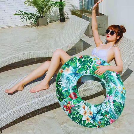 KOŁO DMUCHANE DO PŁYWANIA KÓŁKO DUŻE DO WODY BASENU PLAŻOWE XXXL 130CM