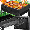 GRILL TURYSTYCZNY PRZENOŚNY WĘGLOWY SKŁADANY BBQ KEMPINGOWY WALIZKA GRIL