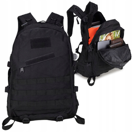 PLECAK SZKOLNY CZARNY DUŻY MŁODZIEŻOWY DO SZKOŁY PRACY SPORTOWY NA LAPTOPA