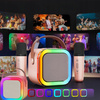 BEZPRZEWODOWY ZESTAW DO KARAOKE BLUETOOTH + GŁOŚNIK 2x MIKROFON DLA DZIECI