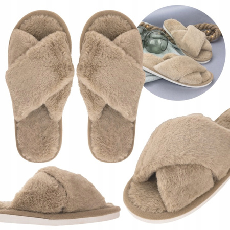 KAPCIE DAMSKIE FUTERKIEM CIEPŁE MIĘKKIE PANTOFLE DOMOWE LACZKI PAPCIE CIAPY