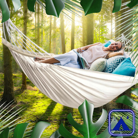 HAMAK OGRODOWY 2 OSOBOWY HUŚTAWKA XXL MOCNY WZMOCNIONY PAŁĄK DUŻY + TORBA