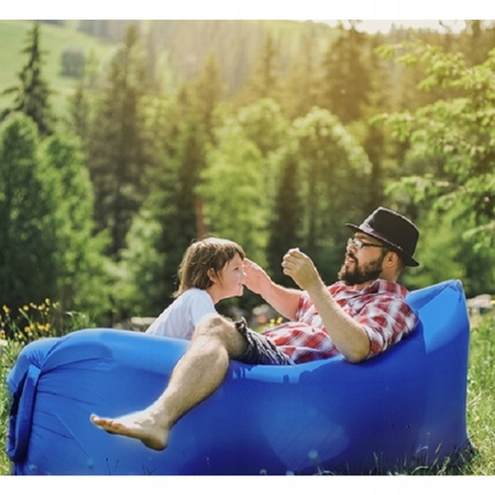 NADMUCHIWANA ROZKŁADANA SOFA LAZY BAG AIR NA PLAŻE FOTEL MATERAC LEŻAK