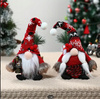 2x SKRZAT ŚWIĄTECZNY KRASNAL GNOM SIEDZĄCY MIKOŁAJ OZDOBA PREZENT NA ŚWIĘTA