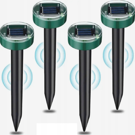 4x SILNY ODSTRASZACZ SOLARNY KRETÓW GRYZONI NA KRETY NORNICE WIBRACYJNY XXL