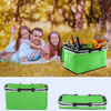 KOSZ PIKNIKOWY SKŁADANY TERMICZNY TURYSTYCZNY KOSZYK NA ZAKUPY IZOLACYJNY