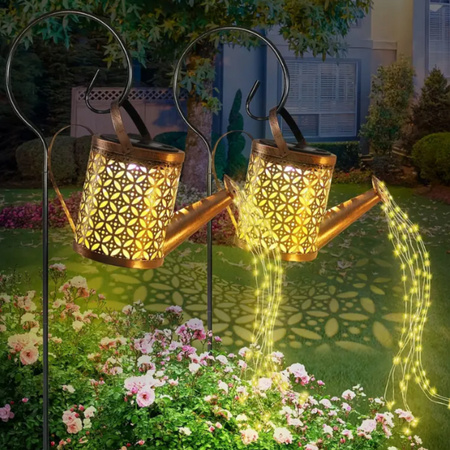 LAMPA OGRODOWA SOLARNA KONEWKA LED WBIJANA Z CZUJNIKIEM OZDOBA GIRLANDA XXL