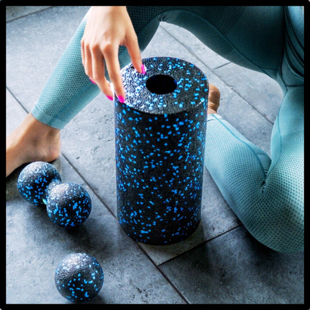 ZESTAW EPP ROLLER DO MASAŻU WAŁEK PIŁKA DUOBALL + MASAŻER PIANKOWY SPORT