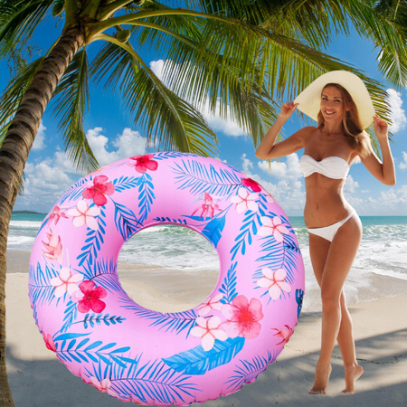 KOŁO KÓŁKO DMUCHANE DUŻE MATERAC DO WODY PŁYWANIA BASENU PLAŻOWE XXL 120CM