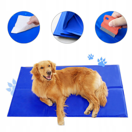 MATA CHŁODZĄCA DLA PSA I KOTA DUŻA LEGOWISKO XXXL WODOODPORNA 90x50cm