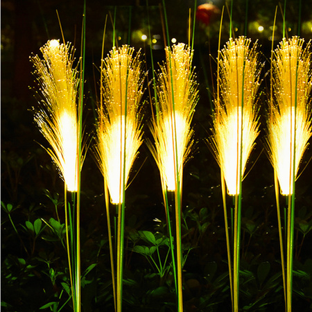 LAMPA OGRODOWA SOLARNA LED TRAWA PAMPASOWA ŚWIETLNA WBIJANA OZDOBA 2 Sztuki