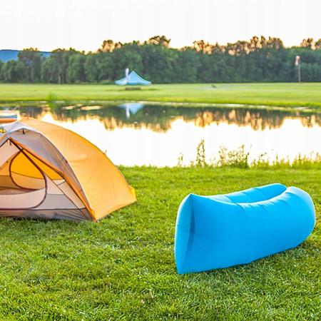 NADMUCHIWANA ROZKŁADANA SOFA LAZY BAG AIR PLAŻE FOTEL MATERAC LEŻAK 220cm