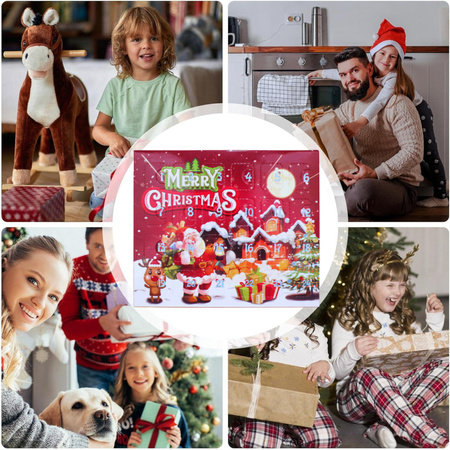 KALENDARZ ADWENTOWY BIŻUTERIA DLA DZIECI BRANSOLETKA DIY PREZENT 24 ZESTAW