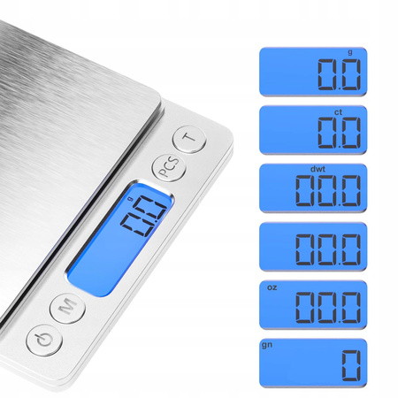 WAGA JUBILERSKA PRECYZYJNA ELEKTRONICZNA LCD 0,01g 500g KUCHENNA DOMOWA