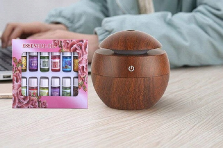 OLEJKI ZAPACHOWE ETERYCZNE AROMATERAPIA DO NAWILŻACZA KOMINKA ZESTAW 12 SZT