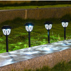 LAMPA SOLARNA OGRODOWA LED LAMPKI SOLARNE DO OGRODU CZUJNIK WBIJANA 6 sztuk