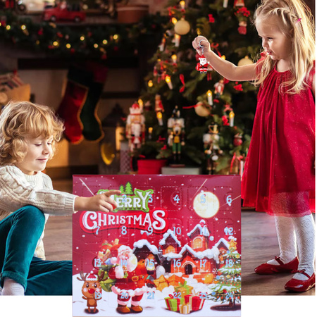 KALENDARZ ADWENTOWY BIŻUTERIA DLA DZIECI BRANSOLETKA DIY PREZENT 24 ZESTAW