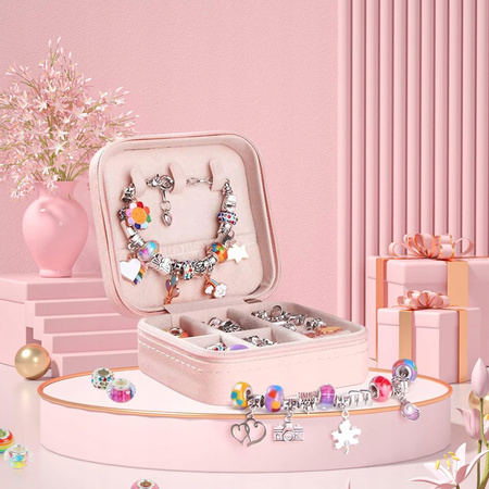 DUŻY ZESTAW KORALIKÓW DO ROBIENIA BRANSOLETEK I NASZYJNIKÓW CHARMS KORALIKI