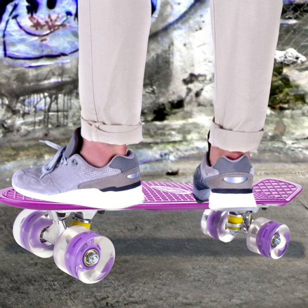 DESKOROLKA FISZKA LED DESKA ŚWIECĄCE KOŁA RGB FISHBOARD FISH PREZENT DLA DZIECI