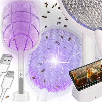 ELEKTRYCZNA ŁAPKA NA MUCHY PACKA NA OWADY KOMARY RAŻĄCA PRĄDEM OWADOBÓJCZA