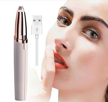 TRYMER DEPILATOR DO BRWI GOLARKA DO TWARZY CIAŁA NOSA DLA KOBIET DAMSKA USB